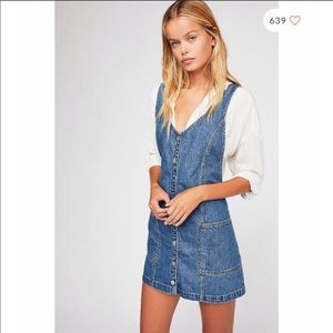 Free People denim jumper